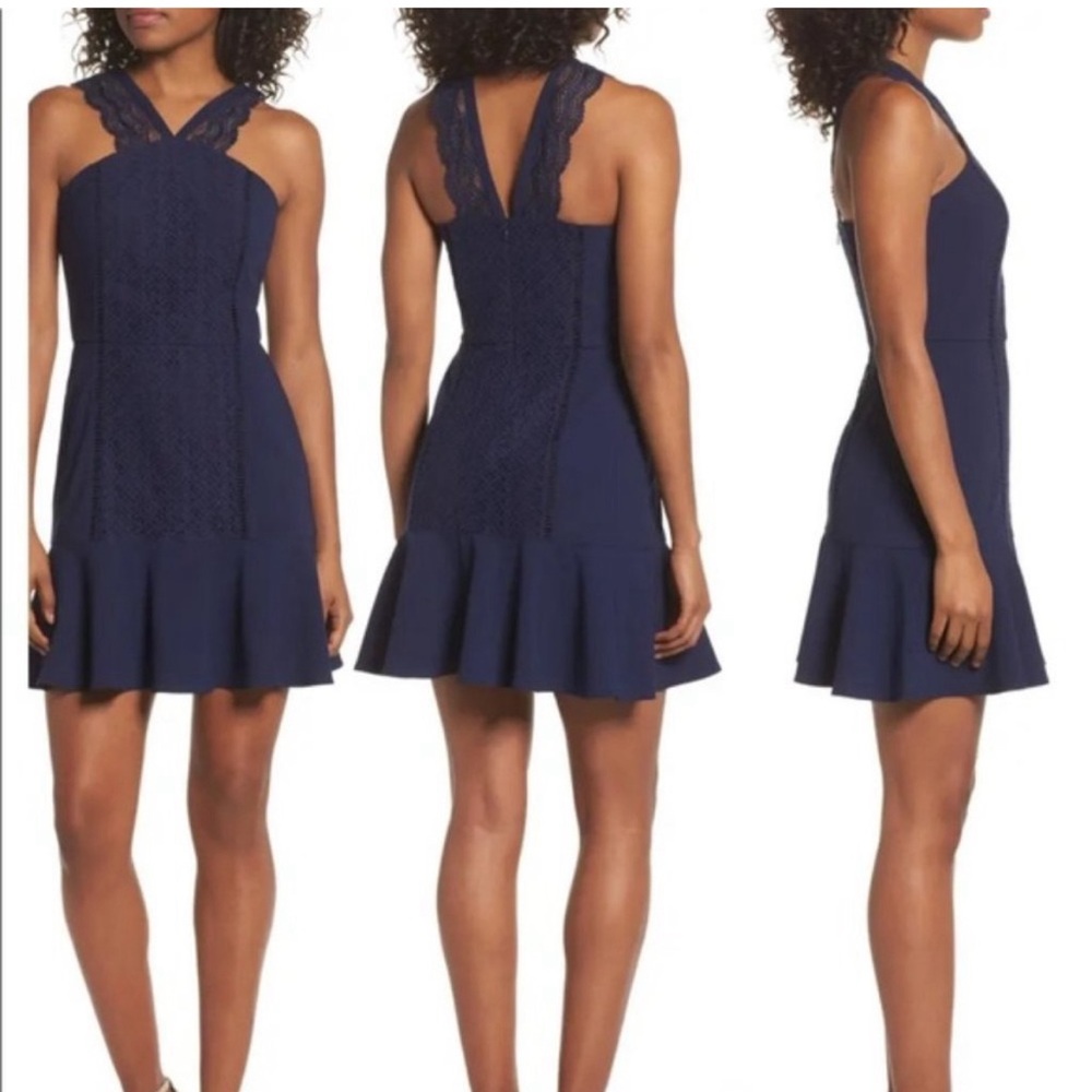 Greylin Navy Dress